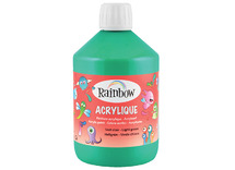 Verf - acrylverf - Rainbow Acrylique - 500 ml - budget - donkergroen - per stuk