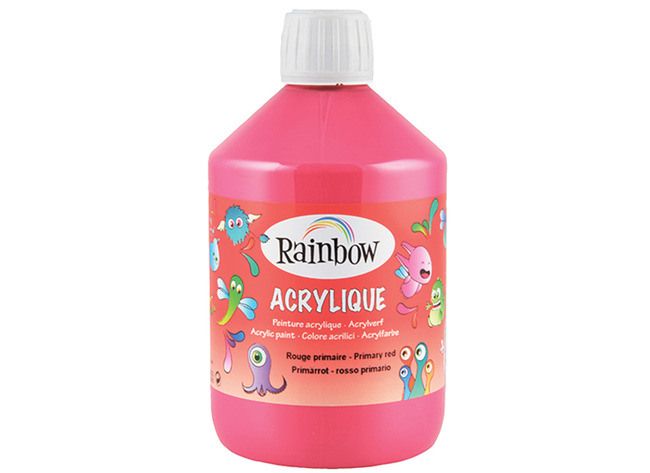 Verf - acrylverf - Rainbow Acrylique - 500 ml - budget - magenta - per stuk