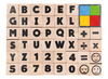 Stempels - alfabet - cijfers - hout - per set