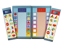 Kleur en vorm - Flohbox spelbord - magnetisch - per spel