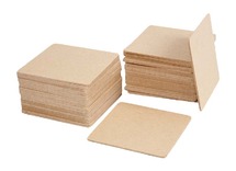 Hout - vierkant - 10 x 10 cm - set van 50