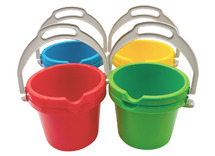 Emmers - Dantoy - gekleurd - zand - set van 8 assorti