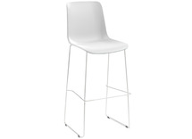 Stoel - Zenith - Bar - zithoogte 80 cm - onderstel wit - kuip wit - per stuk