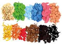 Stickers - foam - uitdrukkingen - emotie - zelfklevend - set van 500 assorti