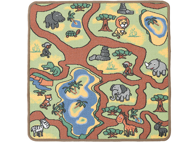 Matten - speelmat - 67 x 67 cm - jungle - per stuk