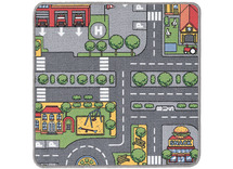 Matten - speelmat - 67 x 67 cm - stad - per stuk