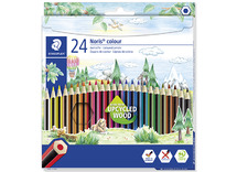 Potloden - kleurpotloden - Staedtler Noris Colour - zeshoekig - etui - set van 24 assorti