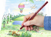 Potloden - kleurpotloden - Staedtler Noris Colour - zeshoekig - etui - set van 24 assorti