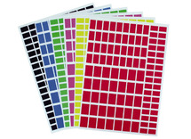 Stickers - vormen - geometrisch - rechthoek - set van 1870 assorti