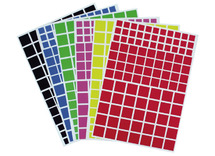 Stickers - vormen - geometrisch - vierkant - set van 1870 assorti