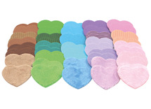 Gommettes  - harten  - ø 3,5 cm - set van 50 assorti
