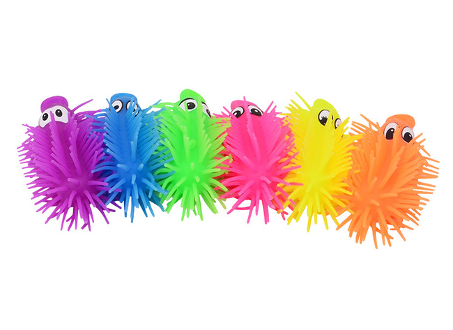 Cadeautje - lichtrups - 12 cm - sensorisch - per stuk