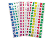 Edelstenen - Sierstenen - 3D - epoxy - zelfklevend - decoratie - set van 234 assorti