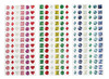 Decoratie - sierstenen - 3D - epoxy - zelfklevend - set van 234 assorti