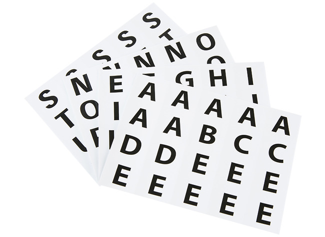 AUTOCOLLANTS - ALPHABET MAJUSCULES - SET/800