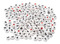 Kralen - letterkralen - wit - alfabet - set van 1500 assorti