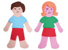 Figuren - foam - personages - wereldfamilies - set van 237 assorti