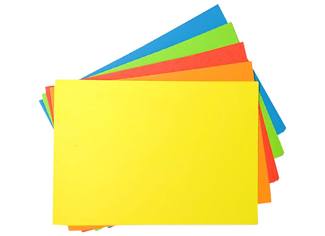 Carton de bricolage coloré uni - 170g - 50x73 cm - set de 25 assorties