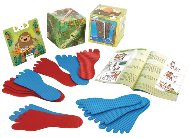 Bewegen - parcours - Zoek Big Foot - coördinatie en samenwerking - per spel