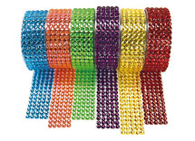 Edelstenen - Sierstenen - strass - zelklevend tape - decoratie - set van 6 rollen assorti