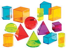 Geometrische lichamen - Learning Resources ViewThru Geometric Solids - geometrische vormen - meetkunde - per set