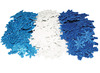 Stickers - foam - sneeuwvlokken - glitter - set van 240 assorti