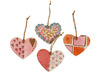 HOUT - HANGERS - HARTVORM - SET VAN 6