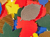 Karton - golfkarton - figuren bladeren - set van 120 assorti
