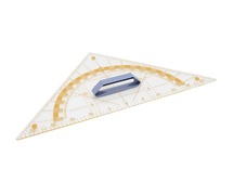 Latten - geodriehoek - bord - 60 cm - per stuk