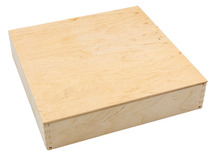 Open-ended - speelbak - met deksel - 25 x 25 x 5 cm - hout - per stuk