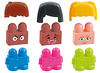 Blokken - Miniland - emoties - sociaal-emotioneel - set van 18 assorti