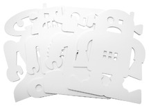 Figuren - robot - Roylco - papier - staand - set van 24