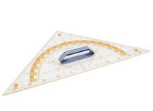 Bord - geodriehoek - 80 cm - plexi - per stuk
