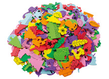 Stickers - foam - allerlei vormen - set van 400 assorti