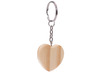 Sleutelhangers - hart - hout - set van 24