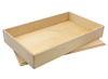 Open-ended - speelbak - met deksel - 50 x 30 x 7 cm - hout - per stuk