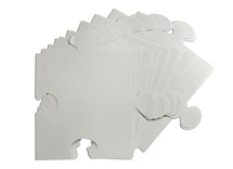 Karton - puzzel - puzzelstuk - reuze - blanco - set van 32