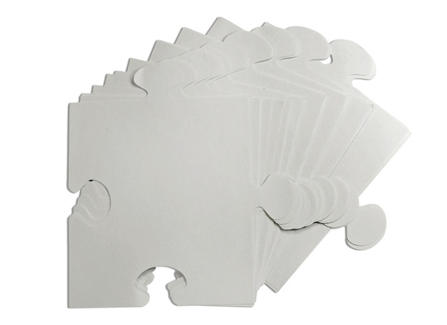 Formes en carton - pièces de puzzle géantes - set/30