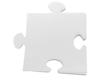 Puzzel - karton - puzzelstuk - reuze - blanco - set van 32