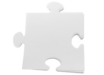 Karton - puzzel - puzzelstuk - reuze - blanco - set van 32