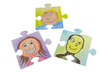 Puzzel - Roylco - karton - puzzelstuk - reuze - blanco - set van 32