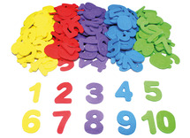 Foam - stickers - cijfers - zelfklevend - set van 200 assorti