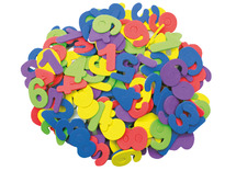 Stickers - foam - cijfers - set van 200 assorti