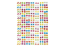 Edelstenen - strass - 3D - zelfklevend - decoratie - set van 280 assorti