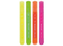 Markeerstiften - fluostiften - Bruynzeel - neon - set van 4 assorti