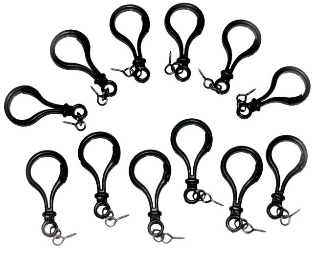 Sleutelhangers - houtprofielen - set van 12