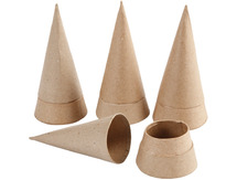 PAPIER-MACHÉ - KEGELDOOSJES - SET VAN 4