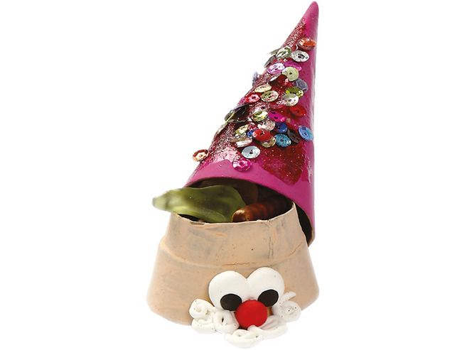 PAPIER-MACHÉ - KEGELDOOSJES - SET VAN 4