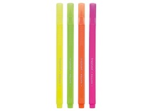 Stiften - markeerstiften - Bruynzeel - neon - dun - set van 4 assorti
