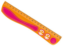 Latten - meetlat - Maped Kidy'Grip - 20 cm - anti-slip - per stuk